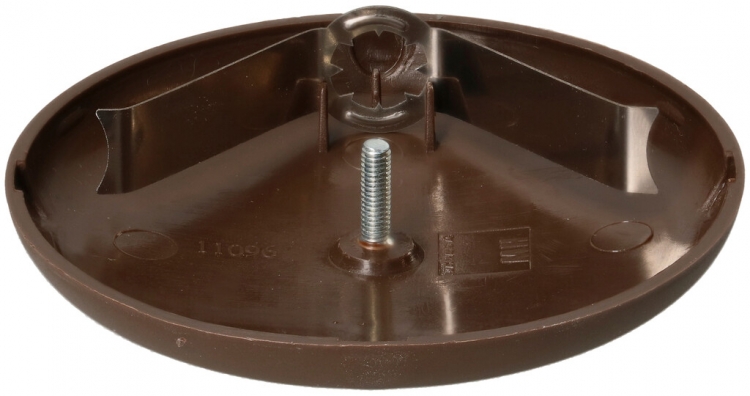 Rosace de plafond MH clips à ressort Ø95×13mm brun 