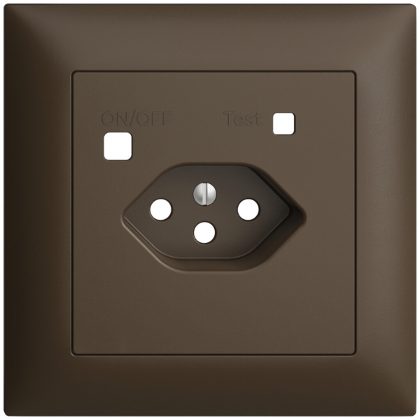 Kit frontale EDIZIOdue per presa FI FMI, T13, coffee 