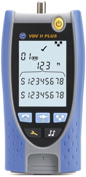 Testeur de câble multimédia VDV II Plus RJ11/RJ12/RJ45/raccord F 