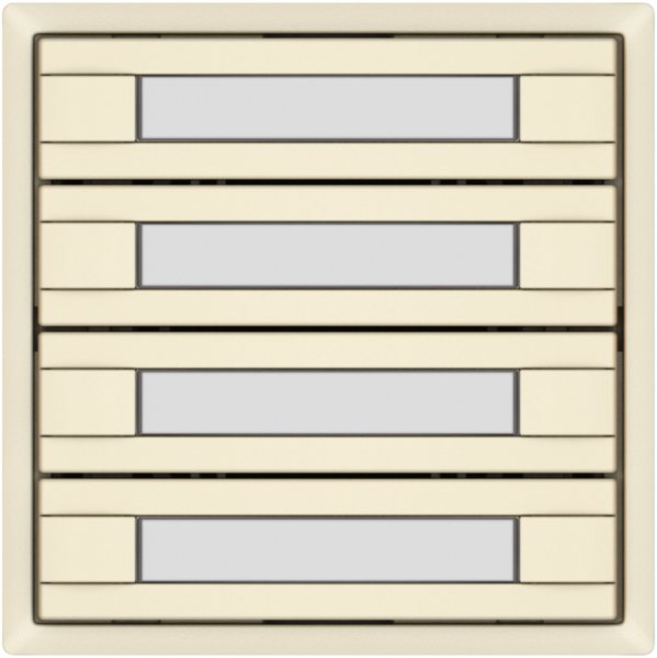Pulsante KNX RGB EDIZIO.liv SNAPFIX® sensore temp.s.LED targ.4× com.2T cr 