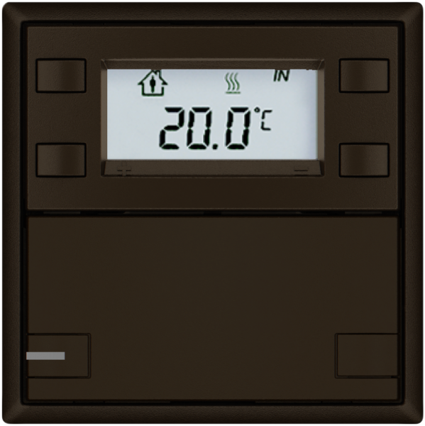 Poussoir RTH EDIZIO.liv SNAPFIX® a.RGB-LED 1×touche comm.2T br 