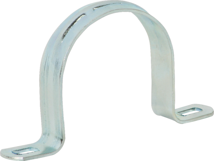 Bride acier 2 vis M50 zing. 