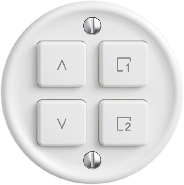 Stazione sec.tapparelle STANDARDdue Wiser SNAPFIX® 1 scena 4 tasti WLAN bi 