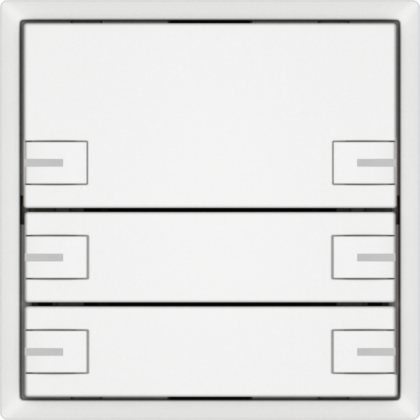 Pulsante universale EDIZIO.liv UNI SNAPFIX® c.LED RGB 3× com.2T bi 