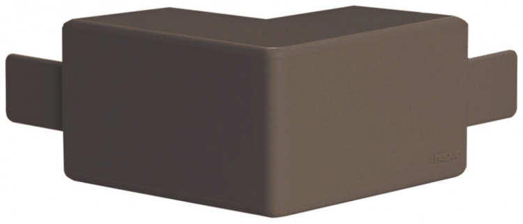 Angle extérieur Hager tehalit.LF/LFF 33×20mm brun IP30 