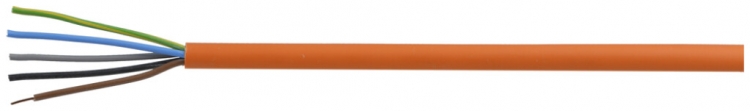 Câble de sécurité FE180/E90 5×1.5mm² 3LNPE orange Une longueur