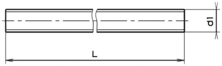Tige filetée M6 1000mm zing. DIN 975 