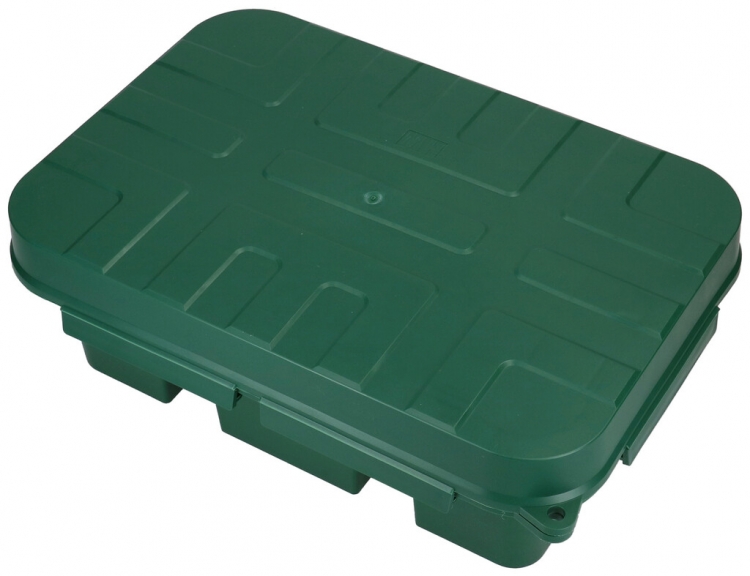 Scatola di protezione MH SAFETY-BOX L 386×265×130mm 6×Ø6…10mm IP55 verde 