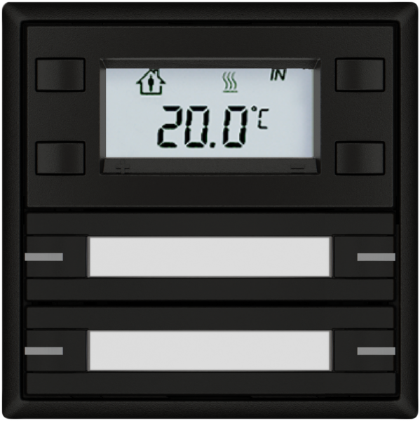 Poussoir RTH EDIZIO.liv SNAPFIX® a.RGB-LED étiqu.4×touches comm.1T no 