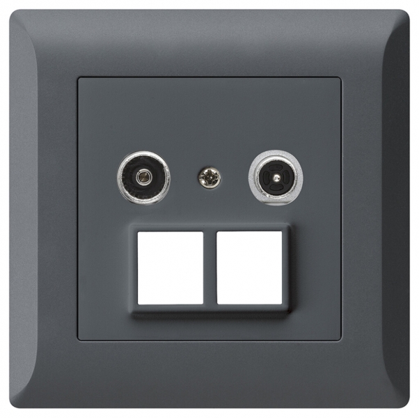 UP-Multimediadose kallysto.line R/TV 14dB 2GHz anthrazit 