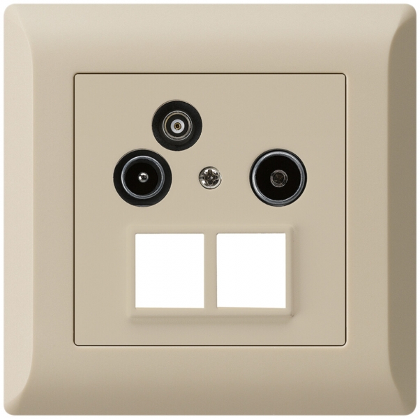 Prise pour antenne ENC R/TV/données kallysto.line HMS 2GHz 19db beige 