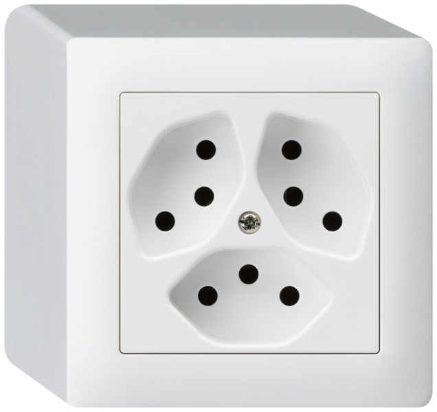 Presa AP kallysto 3×T13 bianco 