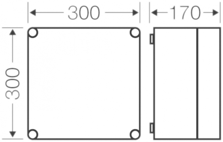 Scatola per apparecchio Hensel Mi0200 