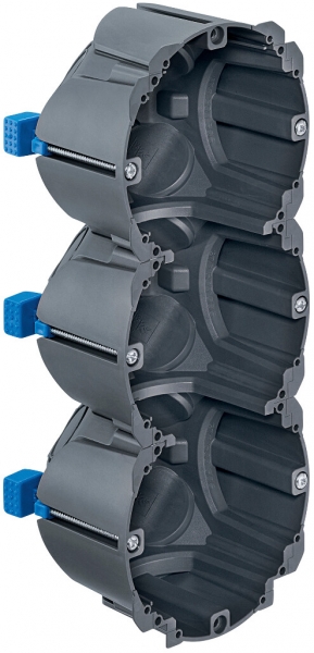 Boîte pour paroi creuse HSB D83, grd. 3×1, 205×83×65mm TFC 850°C 