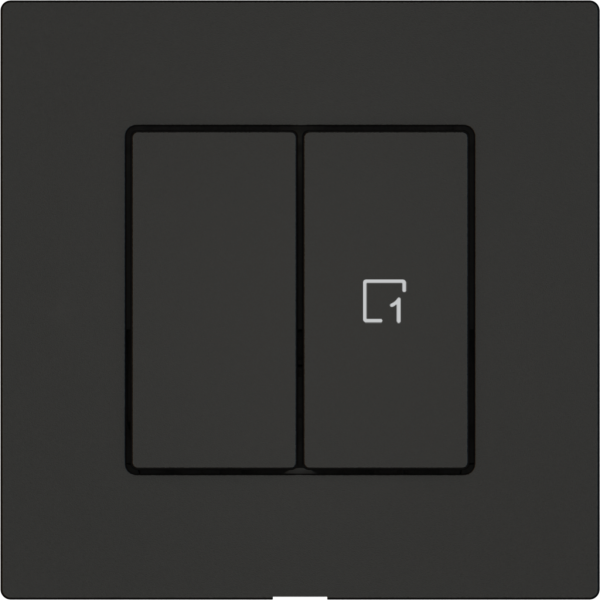 Station sec.interr.EDIZIO.liv Wiser SNAPFIX® 1 canal 1 scène 2 touches no 