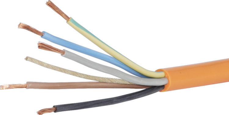 Câble EPR-PUR 5×6mm² 3LNPE orange Une longueur