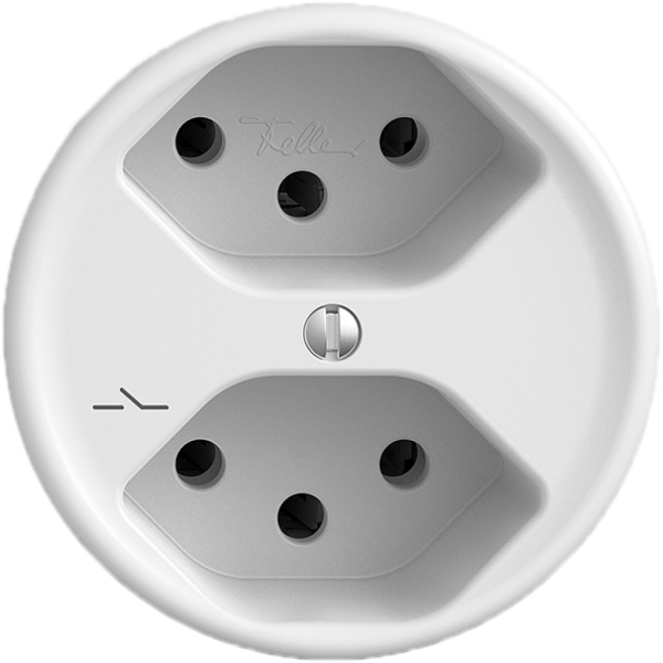 Prise ENC STANDARDdue 2×T13 1×S blanc 