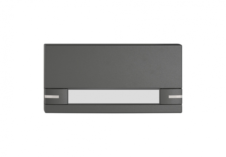 Poussoir 1/2 EDIZIO.liv SNAPFIX® p.KNX&UNI a.LED a.étiquette comm.2touch.grf 