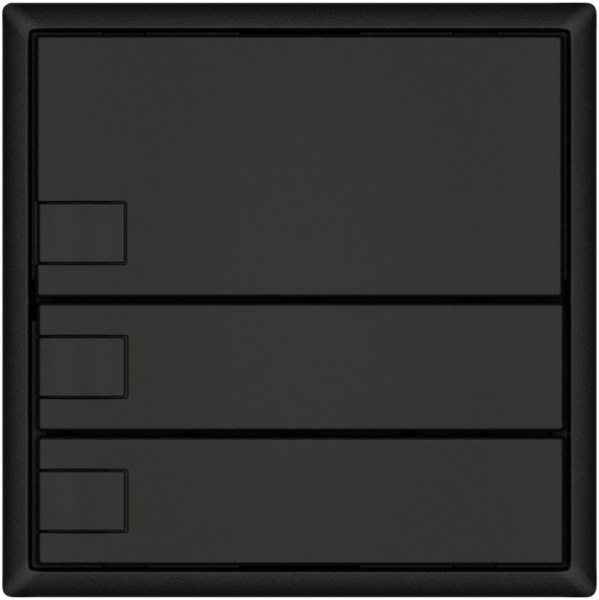 Pulsante KNX RGB EDIZIO.liv SNAPFIX® sensore temp.s.LED 3× com.1T ne 