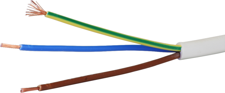 Câble Td 3×1.5mm² LNPE blanc Eca 