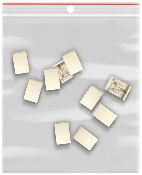 Elemento laterale EDIZIO.liv SNAPFIX® p.KNX UNI&zeptrion 10 pezzi senza LED cr 