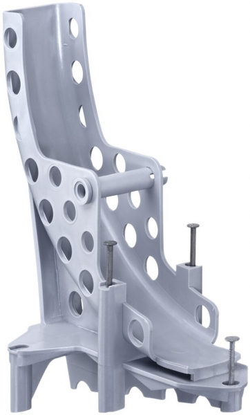 Guide passe-tubes AGRO sans halogène gris avec clous 