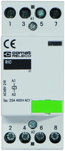 Contacteur AMD ComatReleco RIC, 230VAC/DC, 4F 25A AC-1 