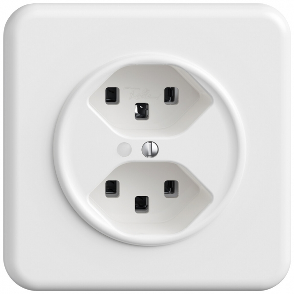 Presa INC STANDARDdue SNAPFIX® 2×T23 con LED bi 