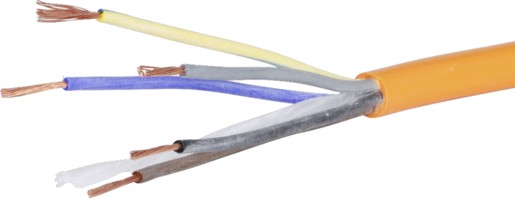 Câble EPR-PUR 5×1mm² 3LNPE orange Une longueur