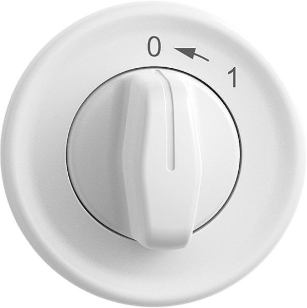 Contatto rotativo INC 0<-1/2P STANDARDdue bianco con manopola 