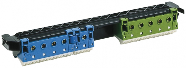 Borne de connexion Hager volta N/PE 14/4+5/1.14/4 