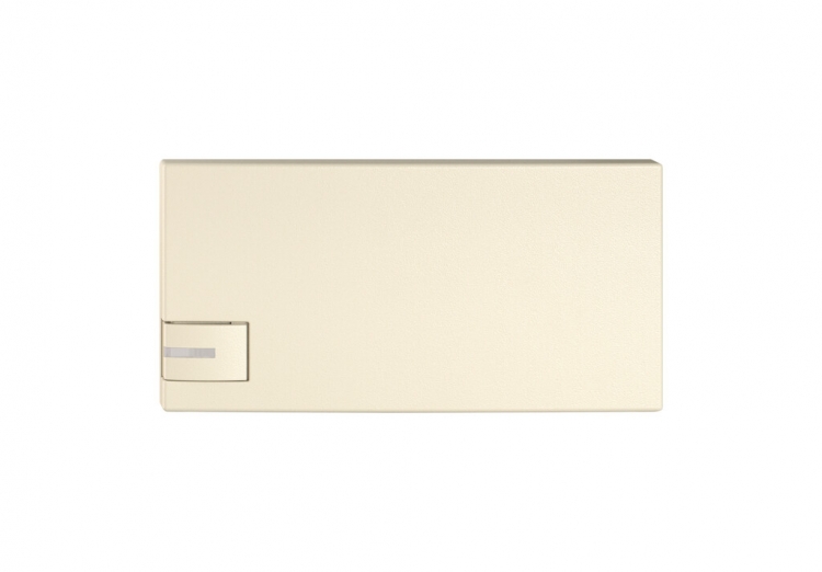 Poussoir 1/2 EDIZIO.liv SNAPFIX® p.KNX&UNI a.LED comm.à 1 touche cr 