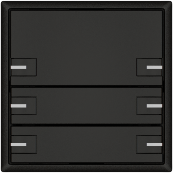 Pulsante KNX RGB EDIZIO.liv SNAPFIX® sensore temp.RGB-LED 3× com.2T ne 