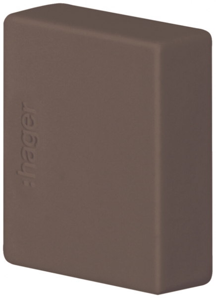 Endstück Hager tehalit.LF/LFH 20×20mm braun IP30 