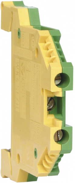 Morsetto di passaggio Hager 10mm², PE, a vite 