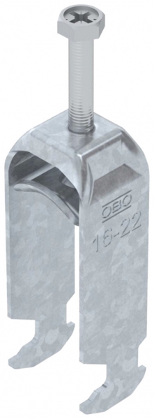 Brida rapida BET 2056 piede a H metallo 16…22mm 2×cavo acciaio Zn-cal-im 