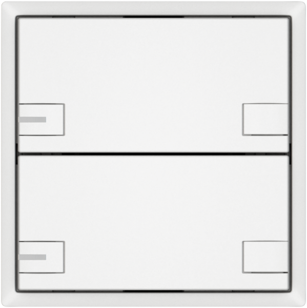 Poussoir KNX RGB EDIZIO.liv SNAPFIX® capteur temp.RGB-LED 2× comm.2T bc 