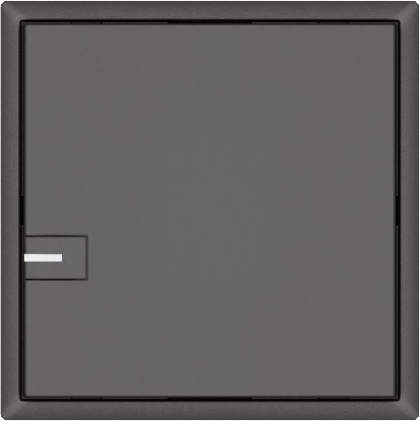 Poussoir universel EDIZIO.liv UNI SNAPFIX® 12…48V a.LED bleu 1× comm.1T grf 