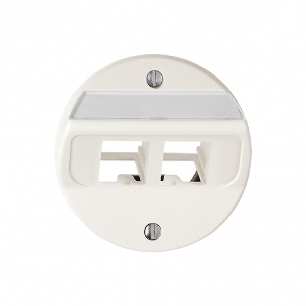 Kit di montaggio INC Keystone FH sfogo obli. senza terminale bianco 