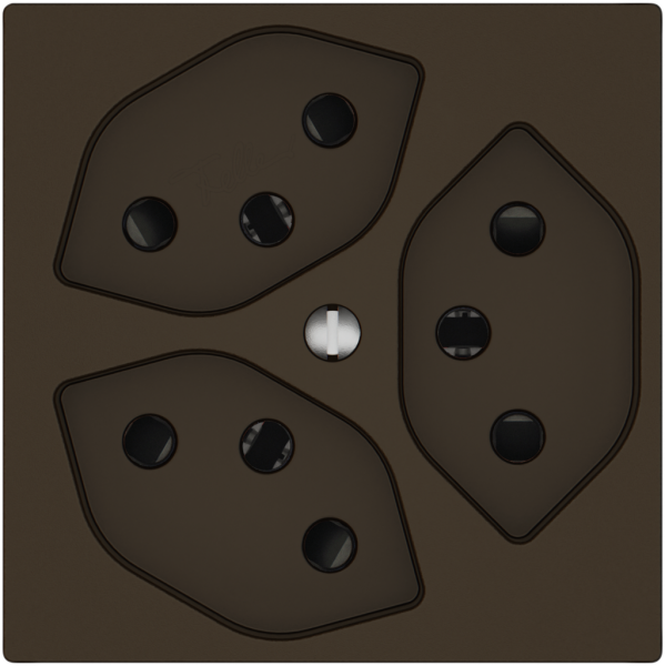 Prise EDIZIO.liv SNAPFIX® 3×T13 avec shutter br 