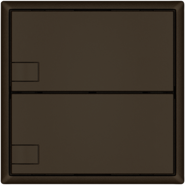 Pulsante KNX RGB EDIZIO.liv SNAPFIX® sensore temp.s.LED 2× com.1T ma 