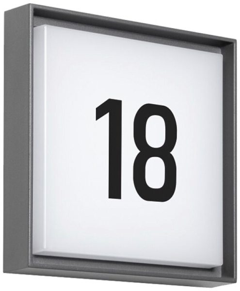 Applique LED DOTLUX WALLsquare SEN 2.5W 400lm 830 IP65 235×235mm gris 