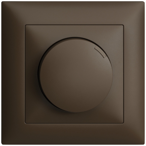 Variateur ENC EDIZIOdue 20…600W coupure de phase descendante coffee 