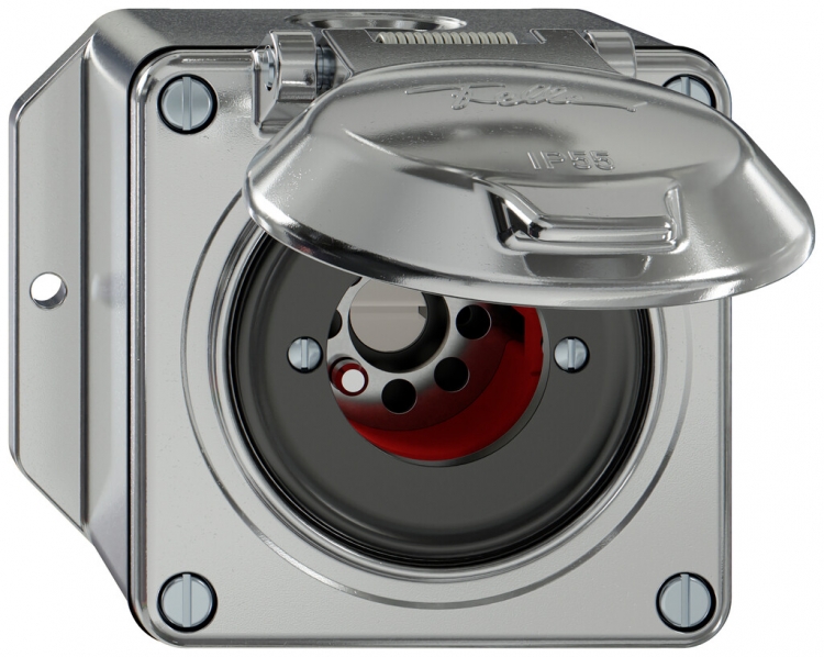 Contact pivotant AP ELEMENT SNAPFIX® 1P 1F 16A 400V 0<-1 111×96×78mm aluminium 