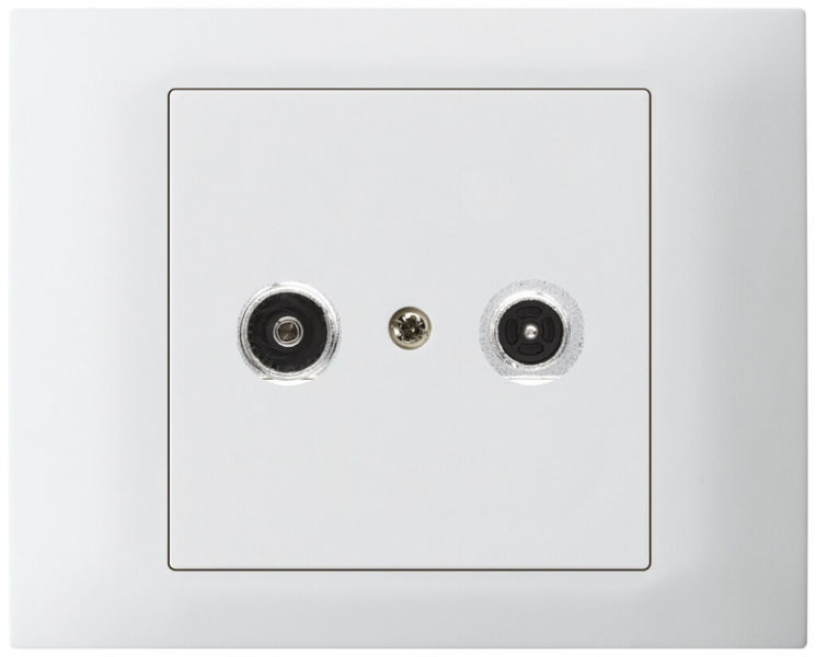 Presa d'antenna INS kallysto R-TV montaggio T scatola INS G3 14dB 2GHz bianco 