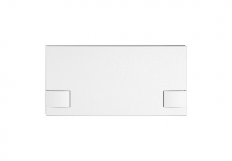 Poussoir 1/2 EDIZIO.liv SNAPFIX® p.KNX&UNI s.LED comm.à 2 touches bc 