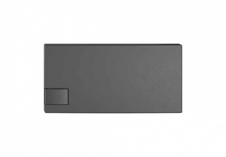 Poussoir 1/2 EDIZIO.liv SNAPFIX® p.KNX&UNI s.LED comm.à 1 touche grf 