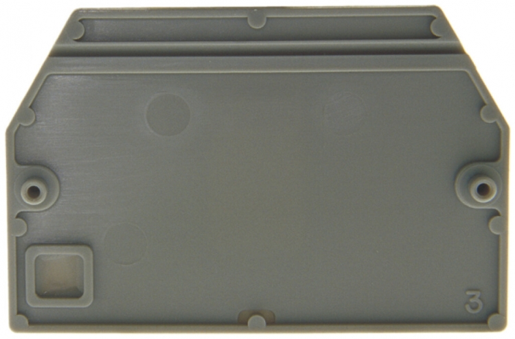 Parete divisoria/d'estremità 2.5mm² grigio per F W35310/3 