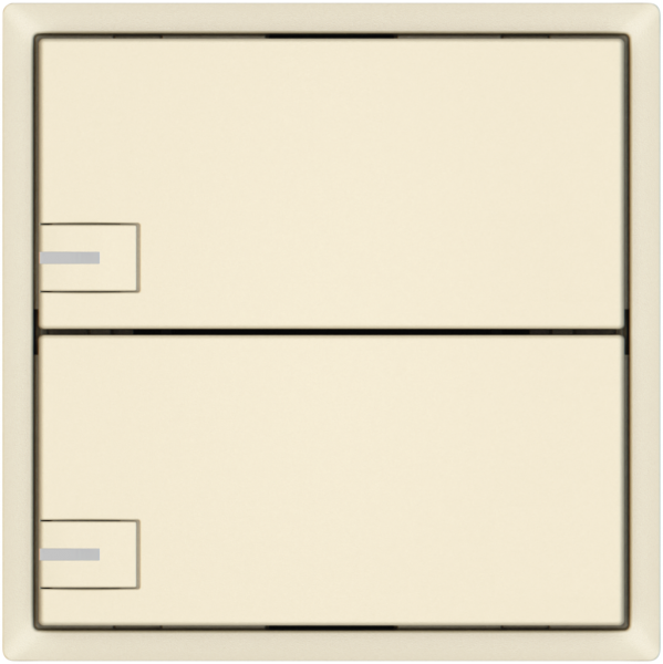 Poussoir KNX RGB EDIZIO.liv SNAPFIX® capteur temp.RGB-LED 2× comm.1T cr 