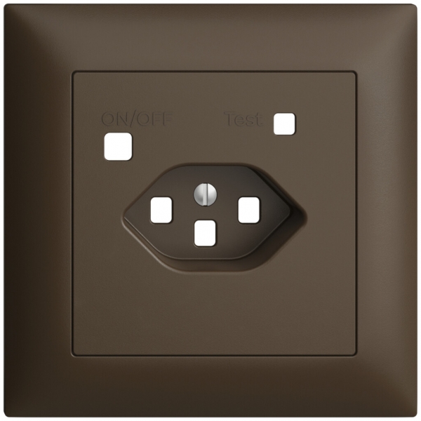 Kit frontal EDIZIOdue pour prise FI FMI, T23, coffee 